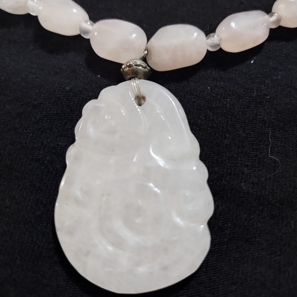 Pink Jade necklace - Picture 5 of 7